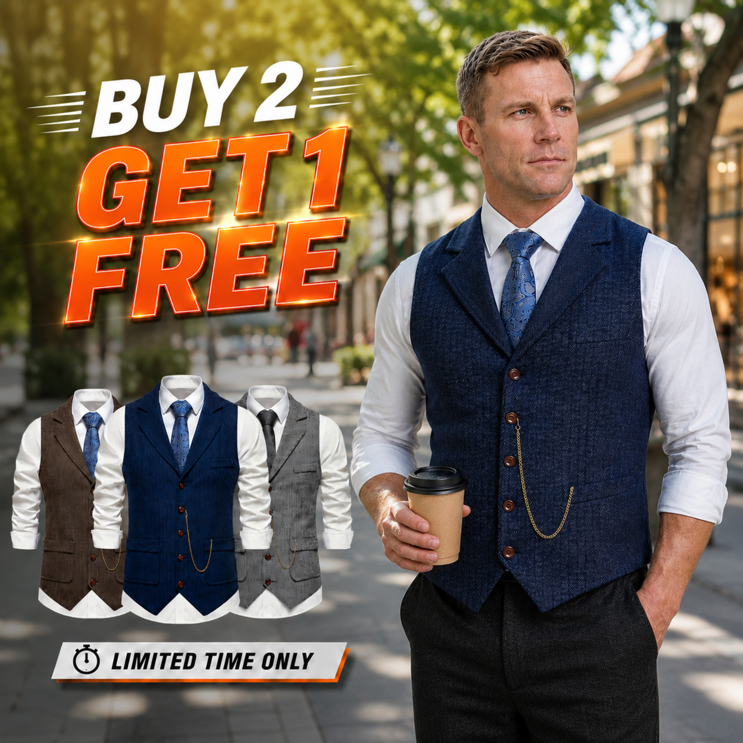 Clorenas® Men's Ultra Comfort Waistcoat