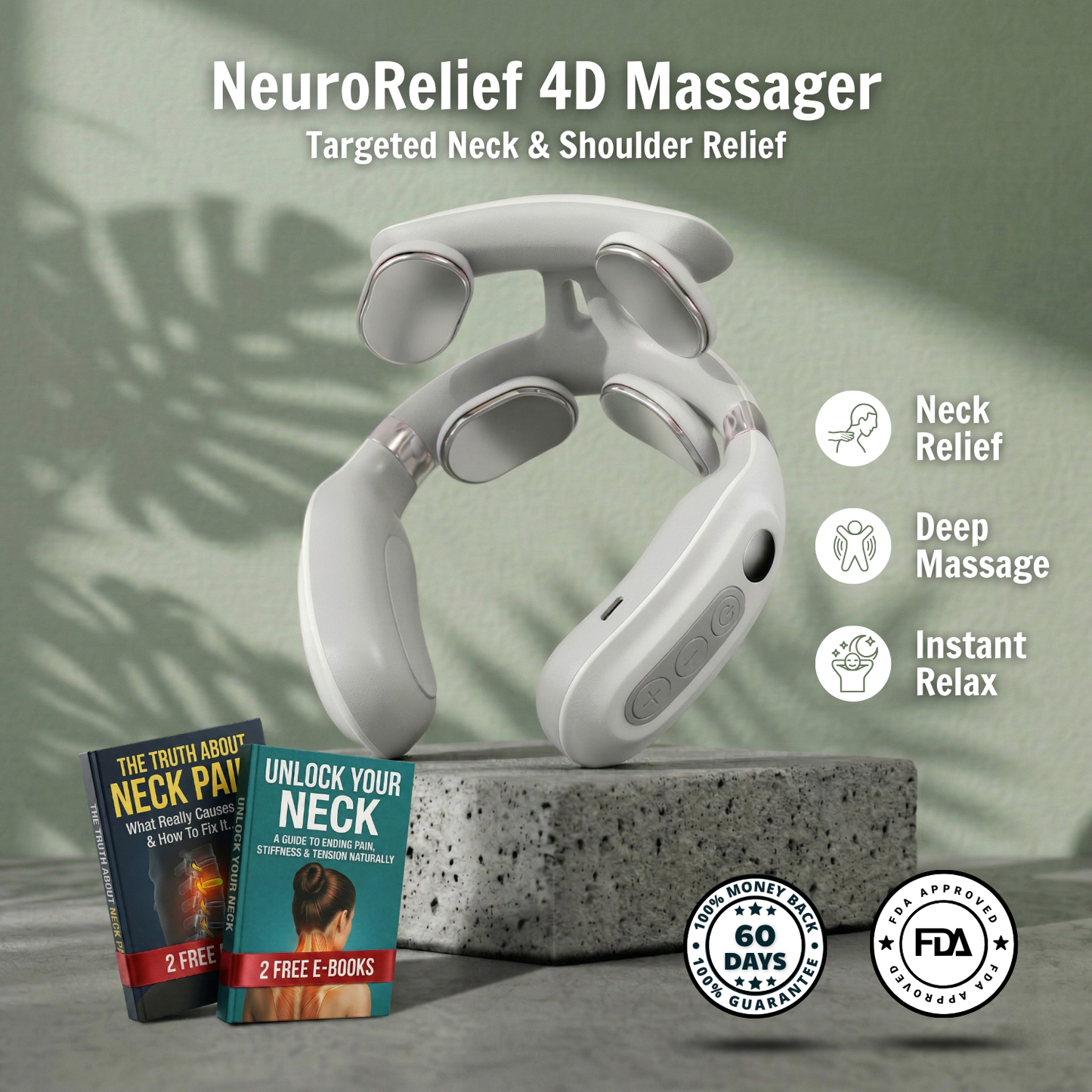 Clorenas™ NeuroRelief 4D Massager