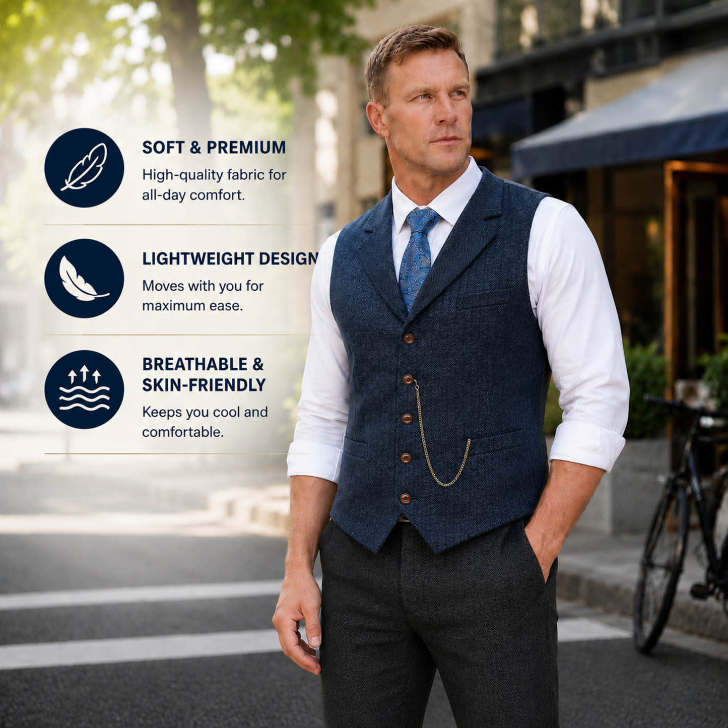 Clorenas® Men's Ultra Comfort Waistcoat