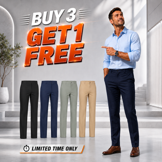 Men’s Classic Straight Fit 4-Way Stretch Pants